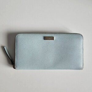 Kate Spade Neda Newberry Lane Zip Around Wallet Mint Green